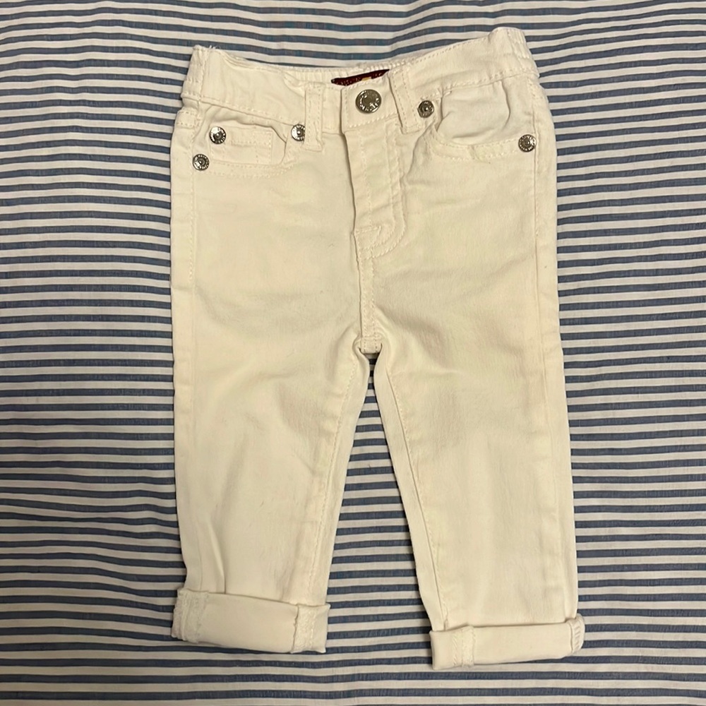 7 for all mankind white jeans